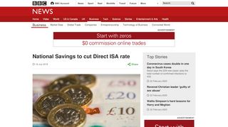 
                            12. National Savings to cut Direct ISA rate - BBC News