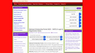 
                            10. National Scholarship Portal 2019- Apply NSP, Login & Registration ...