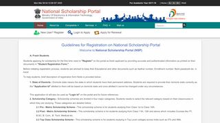 
                            10. National Scholarship Scheme - National Scholarship Portal