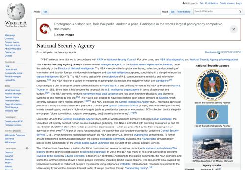 
                            2. National Security Agency – Wikipedia