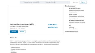 
                            4. National Service Center (NSC) | LinkedIn