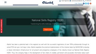 
                            12. National Skills Registry (NSR) | Ecard Generation - Alankit