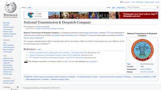 
                            8. National Transmission & Dispatch Company - Wikipedia