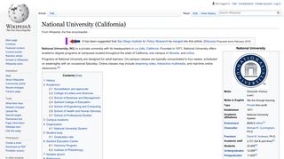 
                            7. National University (California) - Wikipedia