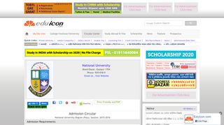 
                            6. National University-Degree (Pass) 2015-2016 admission circular ...