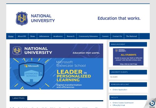 
                            6. National University – Education that works.