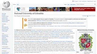 
                            11. National University of Colombia - Wikipedia