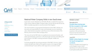 
                            13. National Water Company folds in new Saudi areas - Global Water ...