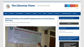 
                            8. National Workshop on IR and RFID Implementation of Central Library ...