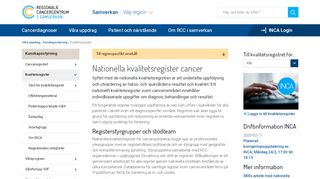 
                            12. Nationella kvalitetsregister cancer