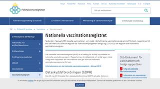 
                            2. Nationella vaccinationsregistret — Folkhälsomyndigheten