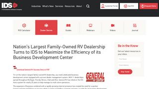 
                            10. Nation's Largest Family-Owned RV Dealership Thrives ... - IDS Astra G2