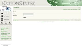 
                            7. NationStates • User Control Panel • Login