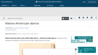 
                            13. Native American dance | Britannica.com