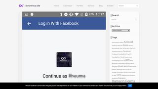 
                            9. Native Facebook Login for Xamarin Forms Android projects - dotnetco ...