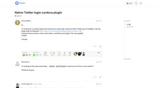 
                            5. Native Twitter login cordova plugin - ionic-v1 - Ionic