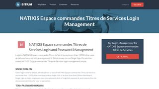 
                            9. NATIXIS Espace commandes Titres de Services Login Management ...