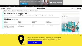 
                            10. Natixis Interepargne SA: Company Profile - Bloomberg