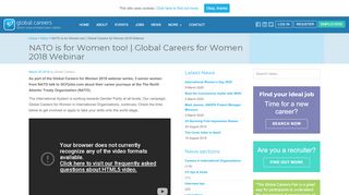 
                            8. NATO is for Women too! | Global Careers for Women 2018 webinar