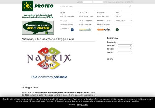 
                            9. NatrixLab, il tuo laboratorio a Reggio Emilia - Proteo Associazione ...