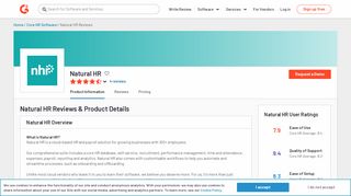 
                            7. Natural HR Reviews 2018 | G2 Crowd