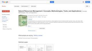 
                            13. Natural Resources Management: Concepts, Methodologies ...