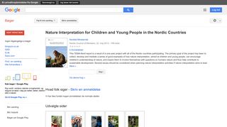 
                            11. Nature Interpretation for Children and Young People in the Nordic ...