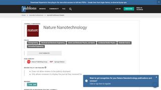 
                            6. Nature Nanotechnology | Publons