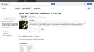 
                            11. Nature Travel Guide: Birds and Mammals of Costa Rica