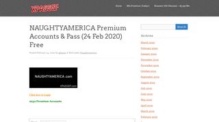
                            9. NAUGHTYAMERICA Premium Accounts & Pass - xpassgf