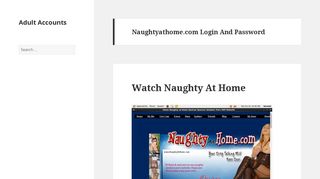 
                            9. Naughtyathome.com Login And Password - Adult Accounts