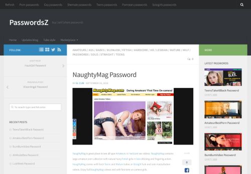 
                            2. NaughtyMag Password | PasswordsZ