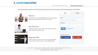 
                            5. NaukriRecruiter helps you hire better | Create your profile