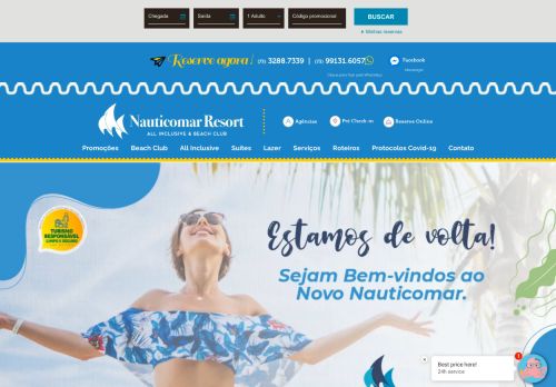 
                            13. Nauticomar All Inclusive Hotel & Beach Club | Hotel em Porto Seguro