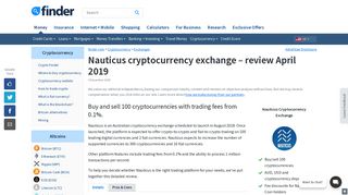 
                            11. Nauticus Cryptocurrency Exchange - 2018 Review | finder.com