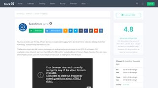 
                            6. Nauticus (NTS) ICO information and rating | TrackICO