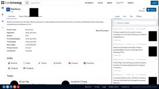 
                            9. Nauticus (NTS) Price, Chart, Info - CoinSchedule