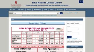 
                            2. Nava Nalanda Central Library, Thapar University catalog