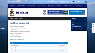 
                            4. Naval Group Insurance Fund | Indian Navy
