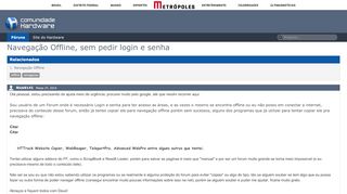 
                            8. Navegação Offline, sem pedir login e senha - Hardware.com.br