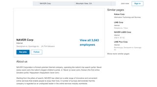 
                            12. NAVER Corp | LinkedIn