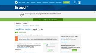 
                            3. Naver Login | Drupal.org