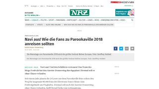 
                            13. Navi aus! Wie die Fans zu Parookaville 2018 anreisen sollten | nrz.de ...