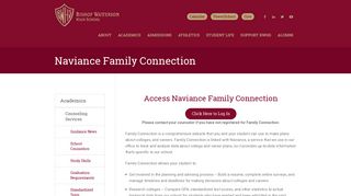 
                            12. Naviance Family Connection - Bishop Watterson High School