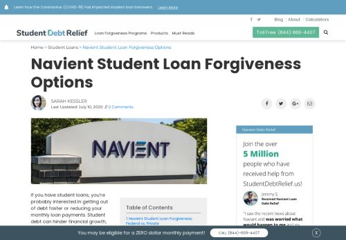 
                            8. Navient Student Loan Forgiveness Programs | Student Debt Relief