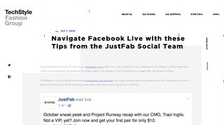 
                            9. Navigate Facebook Live with these Tips from the JustFab Social Team ...