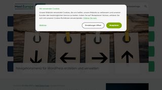 
                            8. Navigationsmenü für WordPress erstellen und verwalten - Host Europe