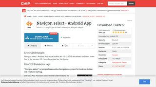 
                            13. Navigon select - Android App - Download - CHIP