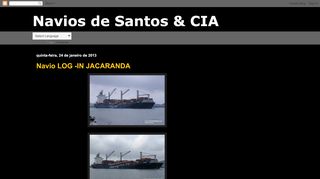 
                            6. Navios de Santos & CIA: Navio LOG -IN JACARANDA