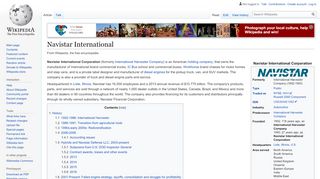 
                            8. Navistar International - Wikipedia